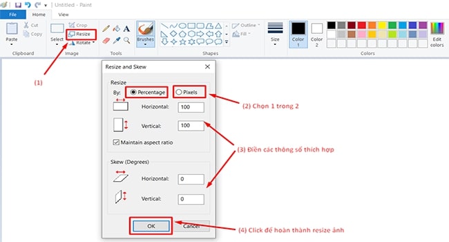 Resize kích thước ảnh chuẩn trên website 300